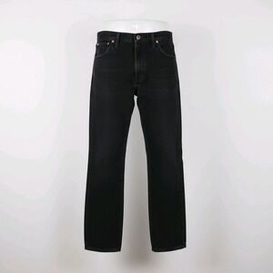 Wrangler Men's Black Denim Straight Leg Jeans Size 32x32